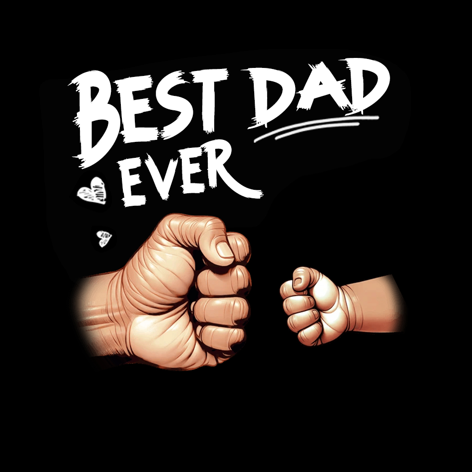 Personalised “Best Dad Ever” Fist Bump Card – Custom Family Card for Dad | Jessemade
