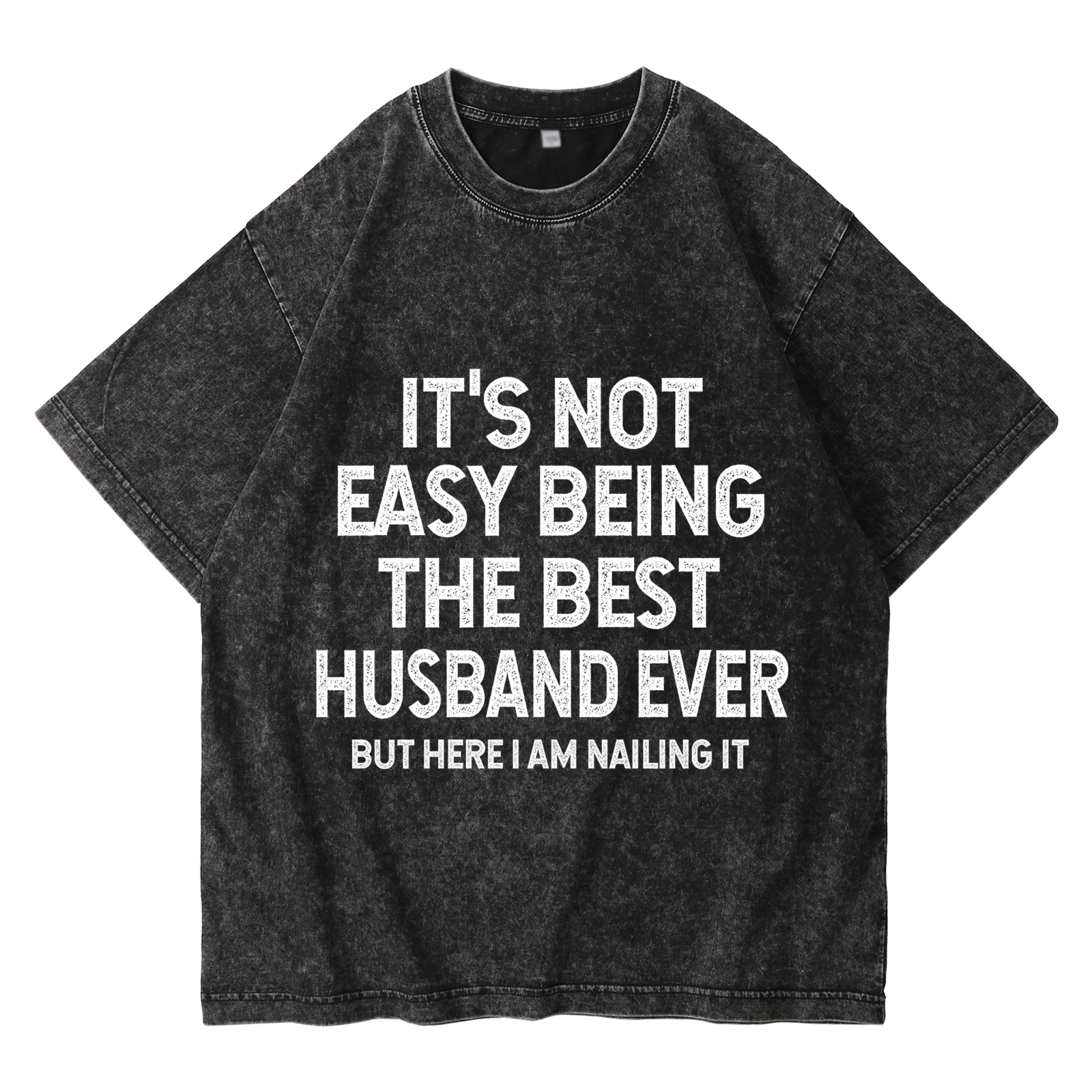Personalised Couple Black T Shirts Its Not Easy Being the Best Husband Ever Valentines Day Gift