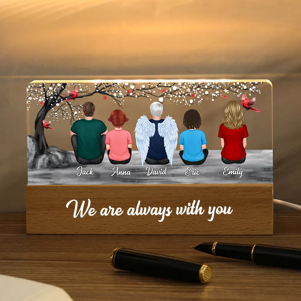 Memorial Night Light Customisable 2-8 Names Family Gift | Jessemade