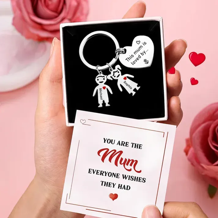 To Mum - Personalised Keychain Mother's Day Gift for Mum