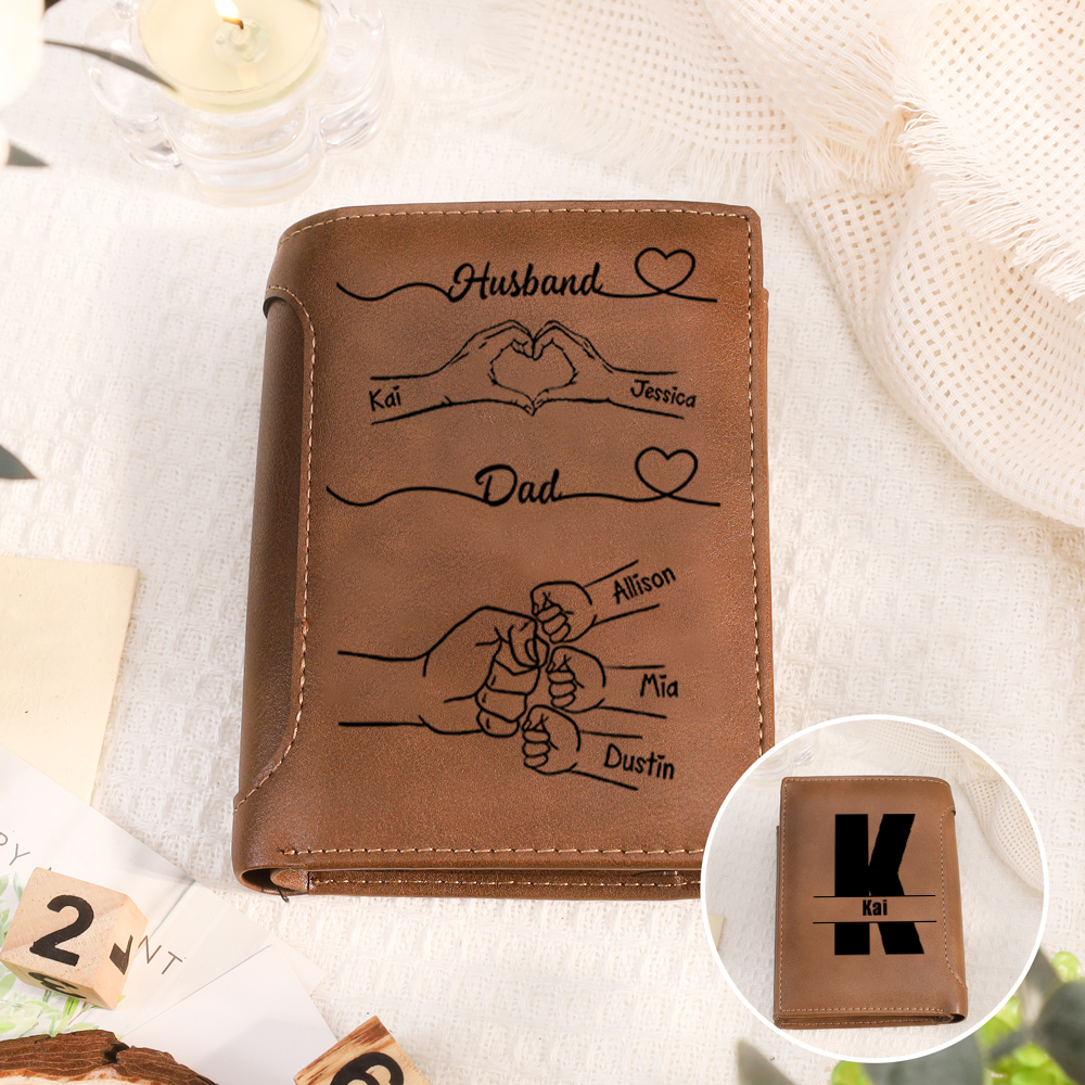 Personalised Men's Wallet Gift Valentine Gift For Him