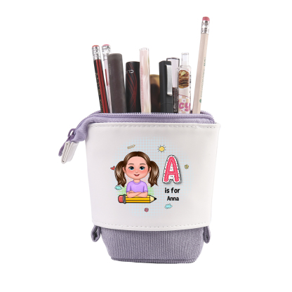 [Copy]Personalised  Name Pencil Case Rainbow Pen Bag Zipper Back to School Gifts for Student