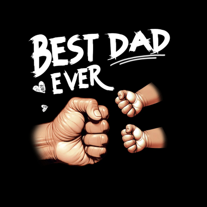 Personalised “Best Dad Ever” Fist Bump Card – Custom Family Card for Dad | Jessemade