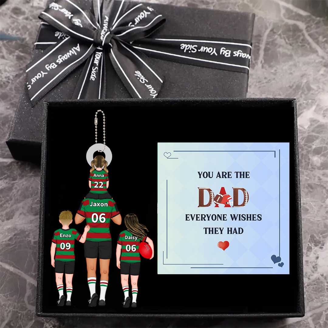 NRL Gift – Personalised National Rugby League Family Keyring Acrylic Car Hanging Ornament