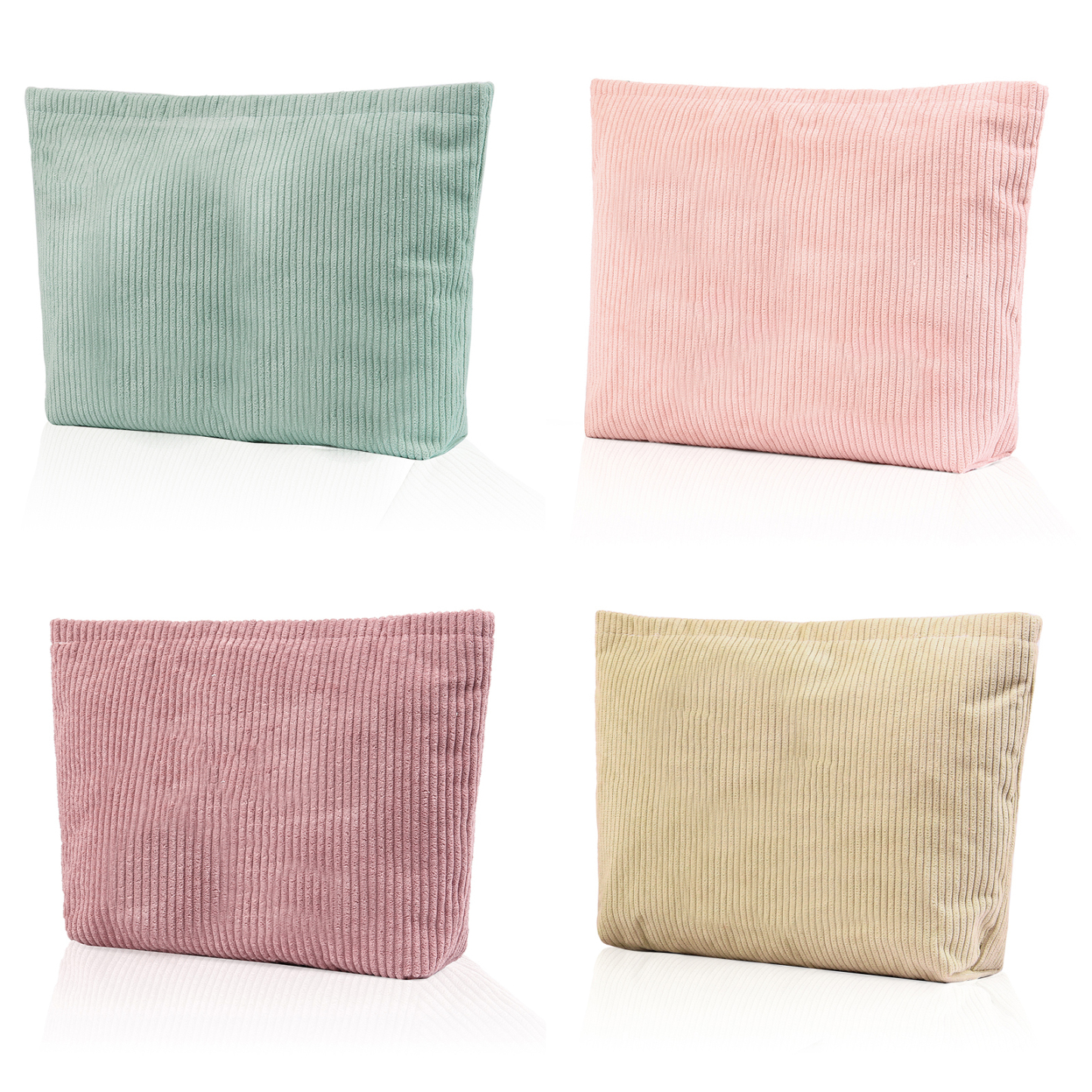 Soft Corduroy Makeup Bag Stylish Cosmetic Pouch Perfect Gift for Her-Jessemade AU
