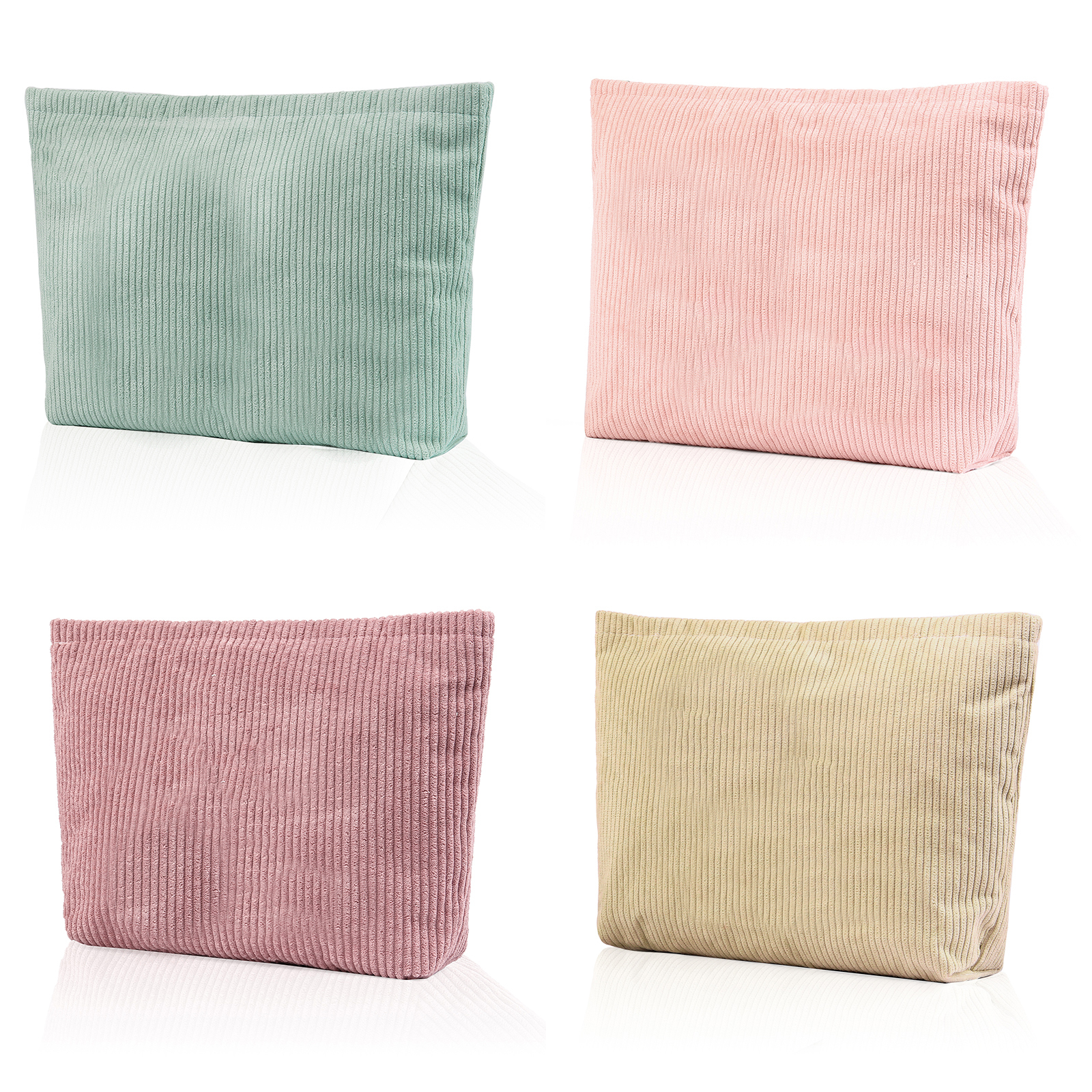 Soft Corduroy Makeup Bag Stylish Cosmetic Pouch Perfect Gift for Her-Jessemade AU