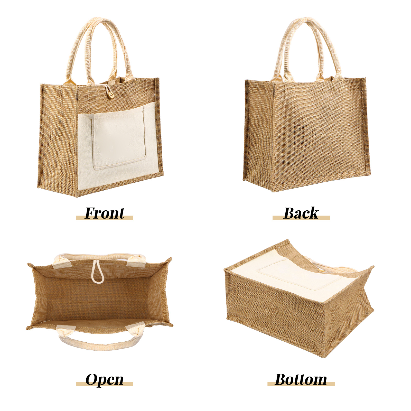 Large Tote Bag for Women Stylish Shoulder Bag with Zipper and Pockets Ideal Gift for Her-Jessemade AU