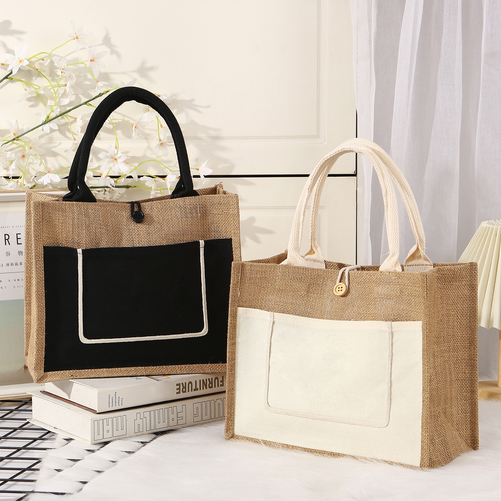 Large Tote Bag for Women Stylish Shoulder Bag with Zipper and Pockets Ideal Gift for Her-Jessemade AU