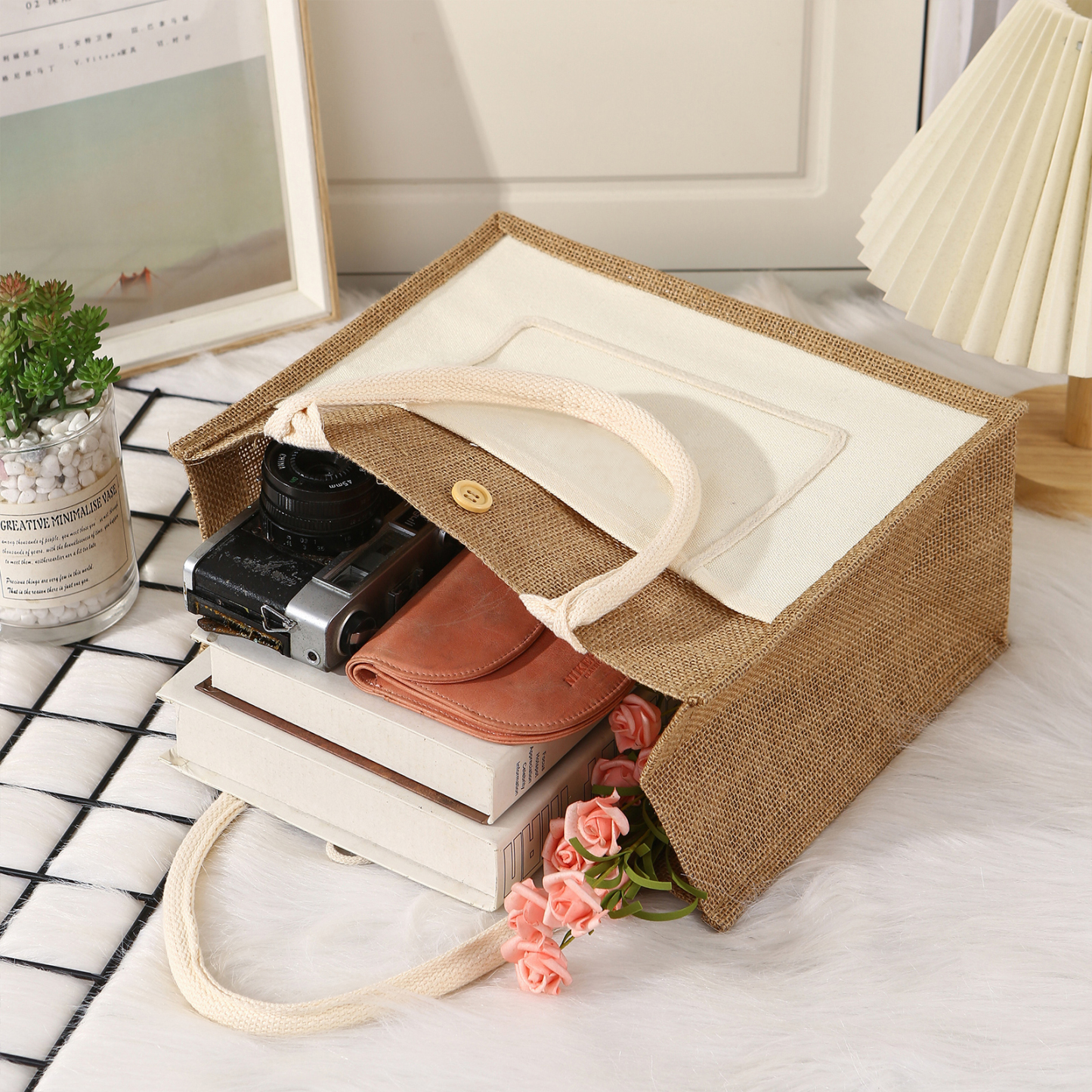 Large Tote Bag for Women Stylish Shoulder Bag with Zipper and Pockets Ideal Gift for Her-Jessemade AU