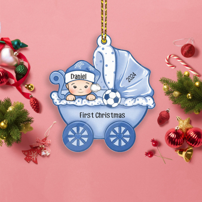 Personalised Baby First Christmas Ornament Wooden Ornament Gifts for Family-Jessemade AU