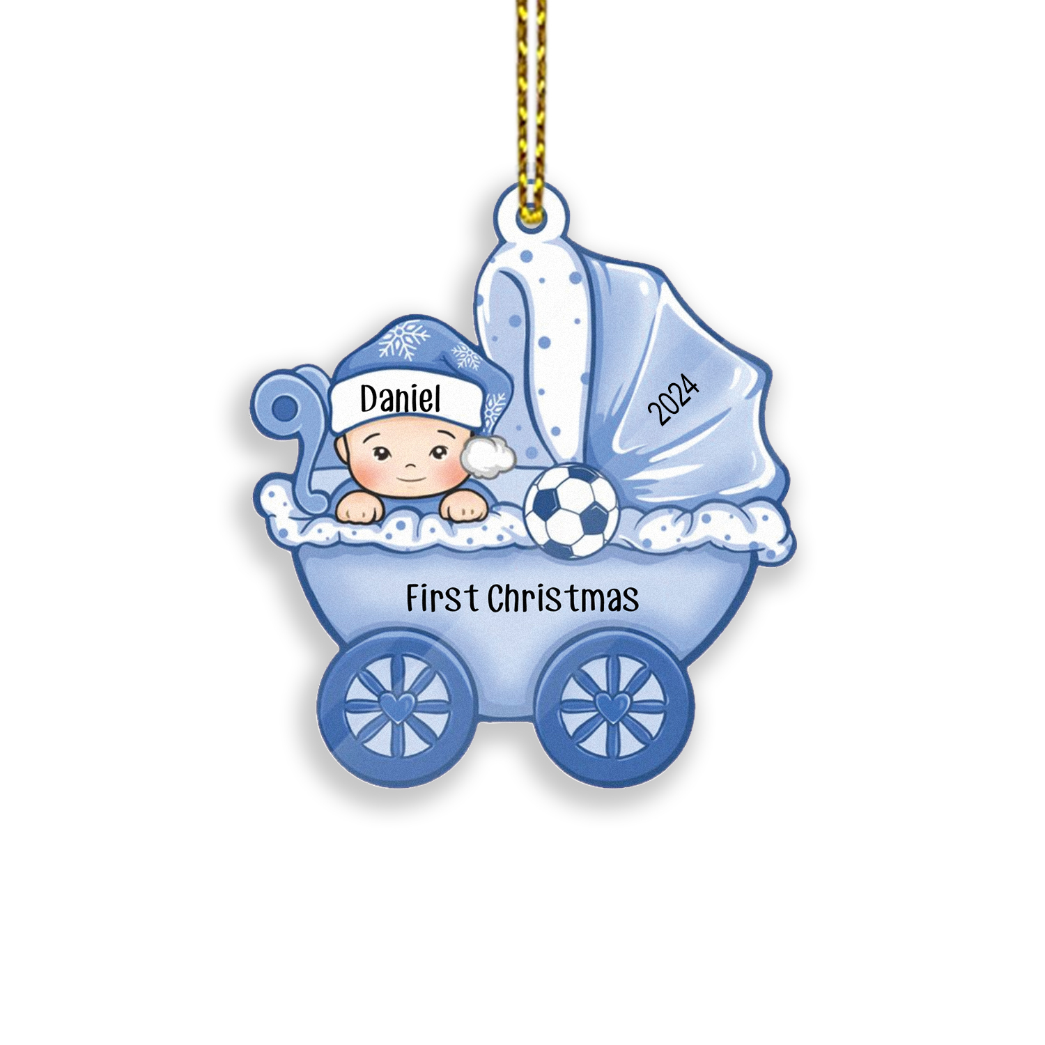 Personalised Baby First Christmas Ornament Wooden Ornament Gifts for Family-Jessemade AU