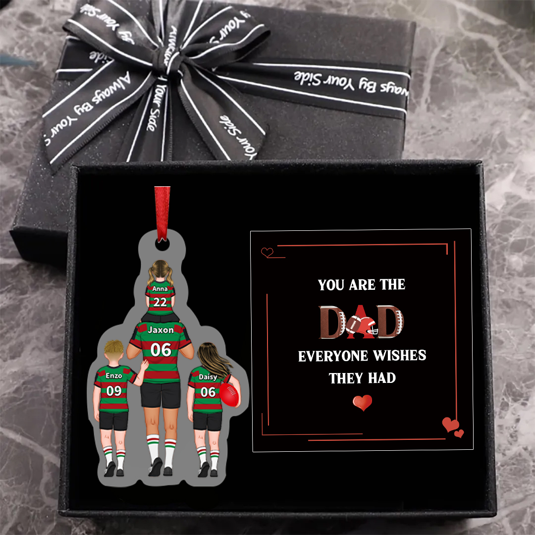 NRL Gift – Personalised National Rugby League Family Keyring Acrylic Car Hanging Ornament