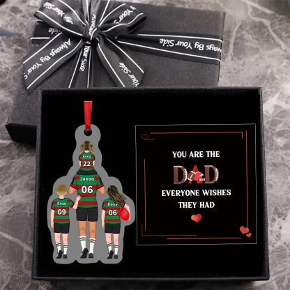 NRL Gift – Personalised National Rugby League Family Keyring Acrylic Car Hanging Ornament