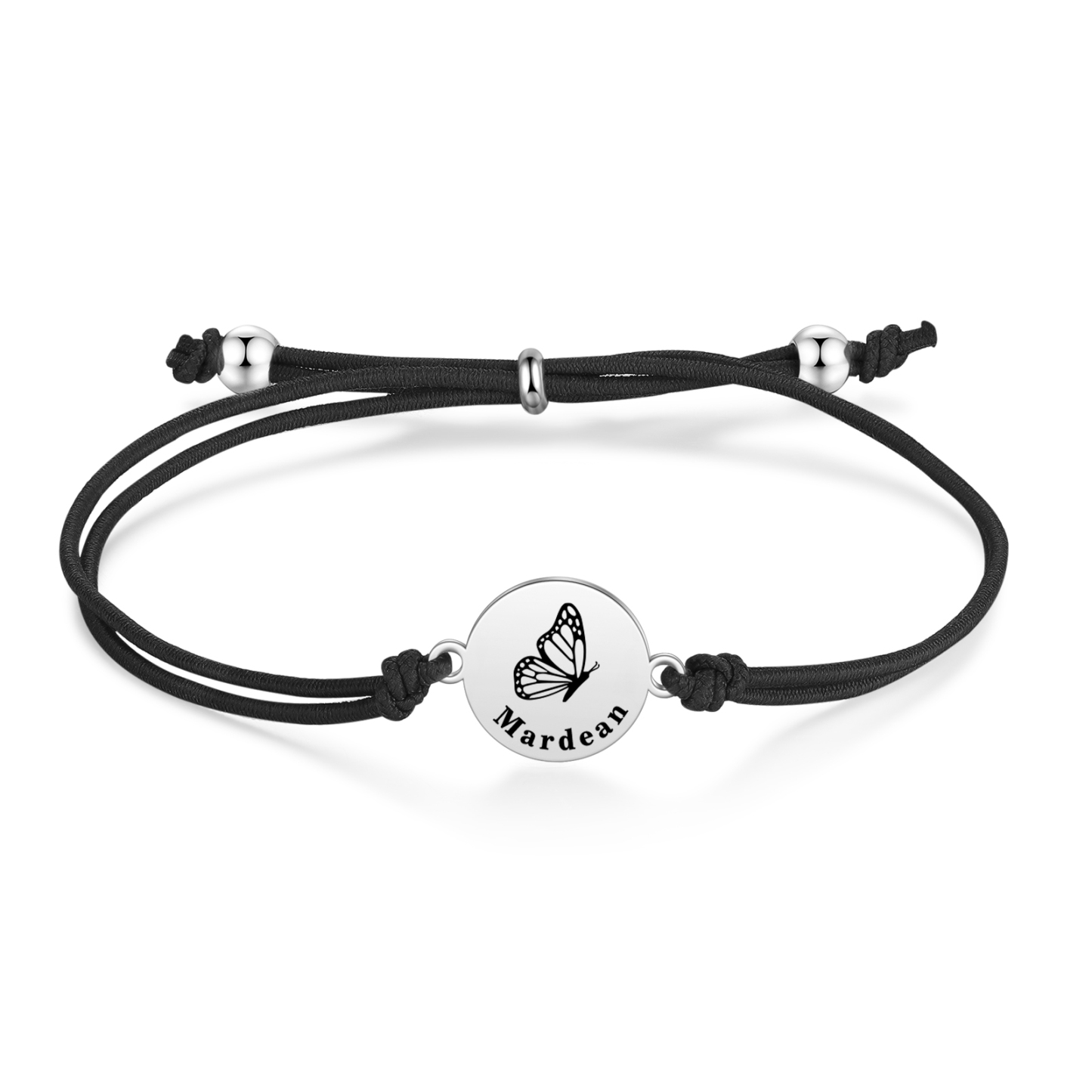 2 Pcs Bracelet Set Custom Names Butterfly Bracelets Back To School Gift for Daughter Granddaughter-Jessemade AU