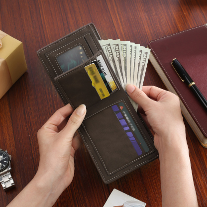 Personalised Gift Set for Him Custom Wallet Gradient I am Yours Wallet Card