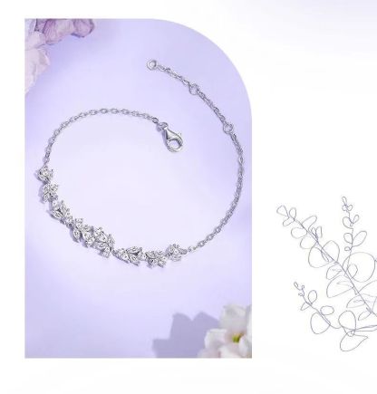 Women's Bracelet Silver Adjustable Bracelet Gift for Her-Jessemade AU