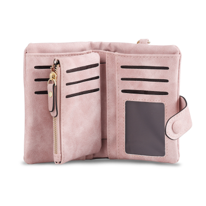 Personalised Women's Leather Wallet Custom 1 Birth Flower & 1 Name Wallet Gift for Her