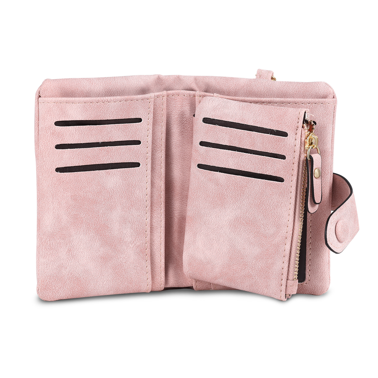 Personalised Women's Leather Wallet Custom 1 Birth Flower & 1 Name Wallet Gift for Her