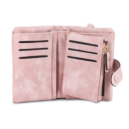 Personalised Women's Leather Wallet Custom 1 Birth Flower & 1 Name Wallet Gift for Her