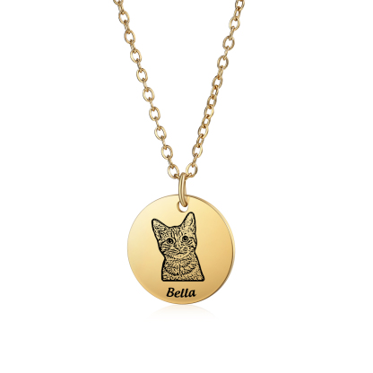 Personalised Necklace with 1-3 Photos and Pet Names – Keepsake Gift for Pets | Jessemade
