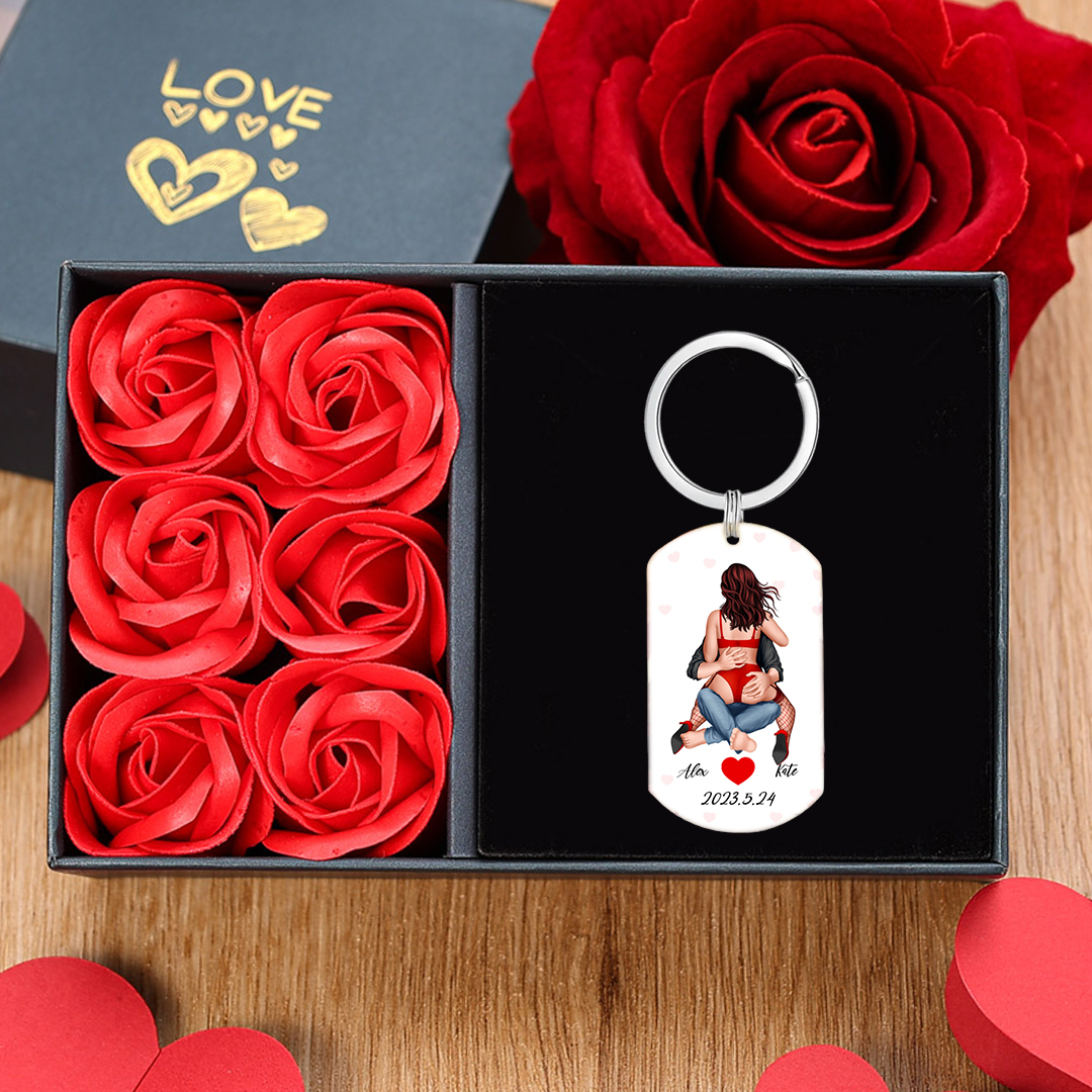 You Have My Heart And My Ass Personalised Keychain Valentine Gift For Couple