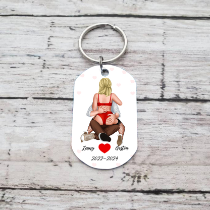 You Have My Heart And My Ass Personalised Keychain Valentine Gift For Couple