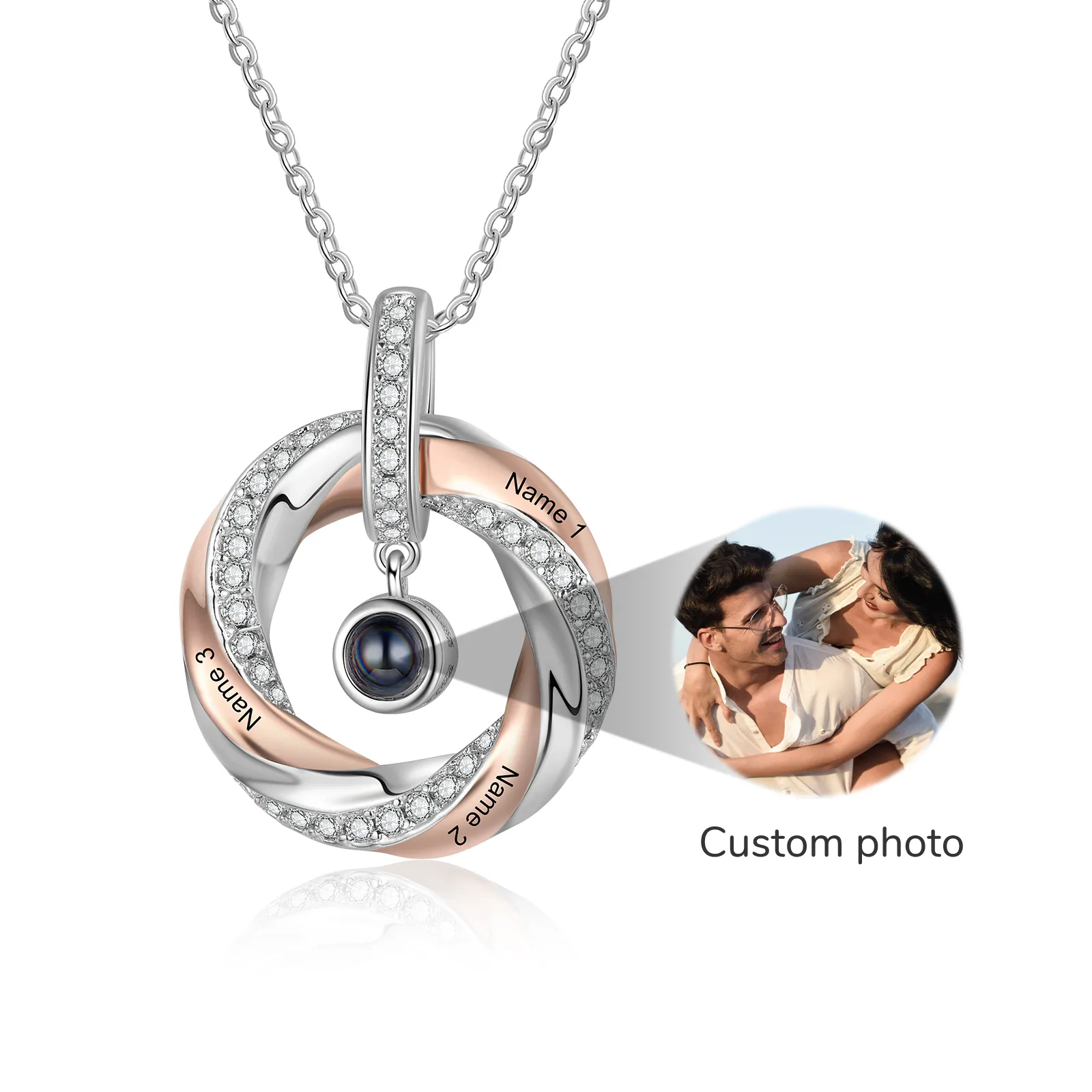photo projection necklace