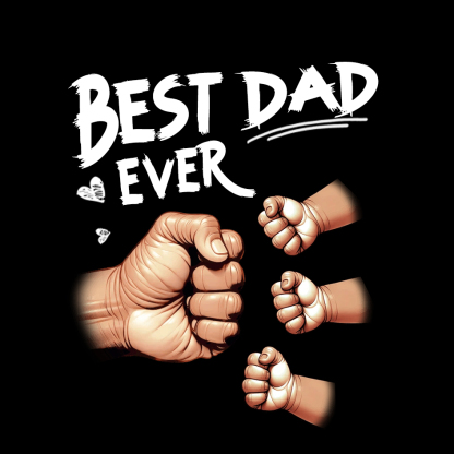 Personalised “Best Dad Ever” Fist Bump Card – Custom Family Card for Dad | Jessemade