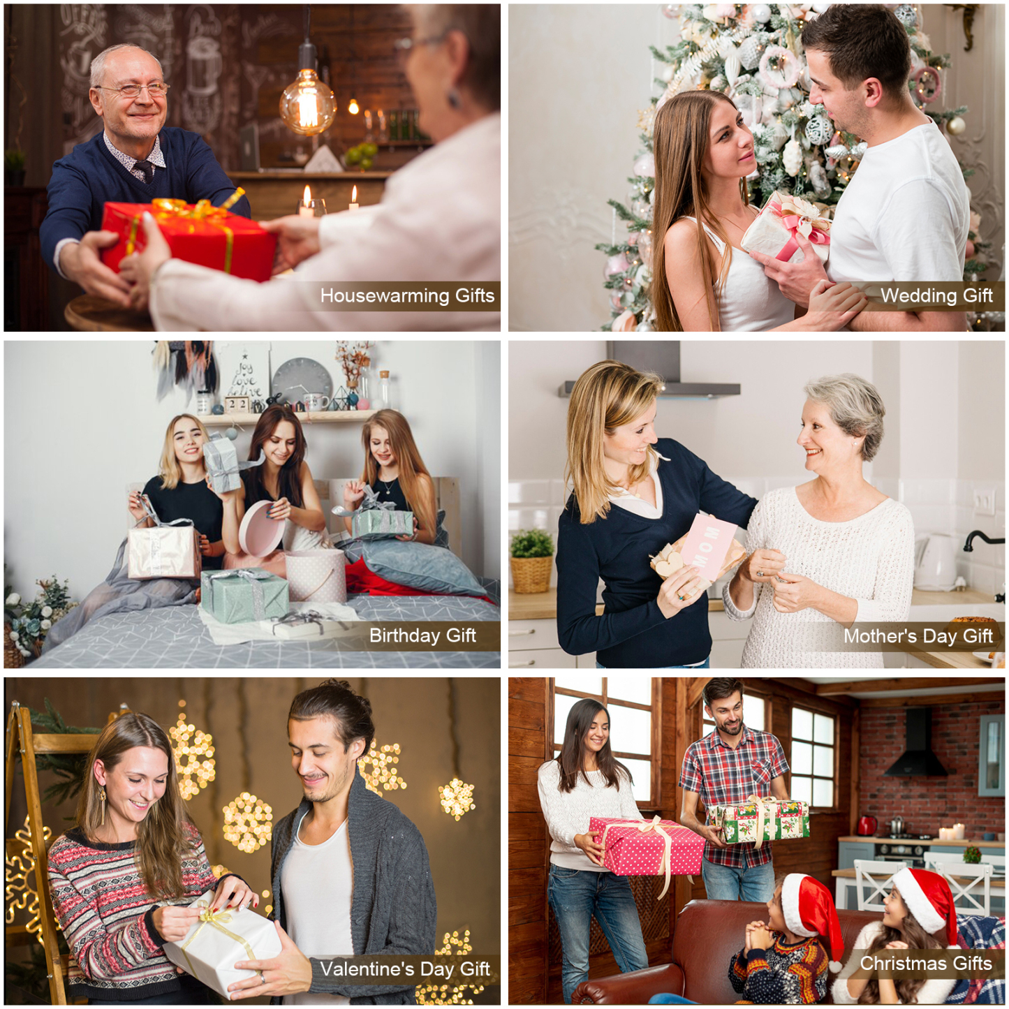 Personalised Family Cutting Board Custom 1 Photo & 2 Texts & 6 Names Cutting Board Creative Gifts-Jessemade AU