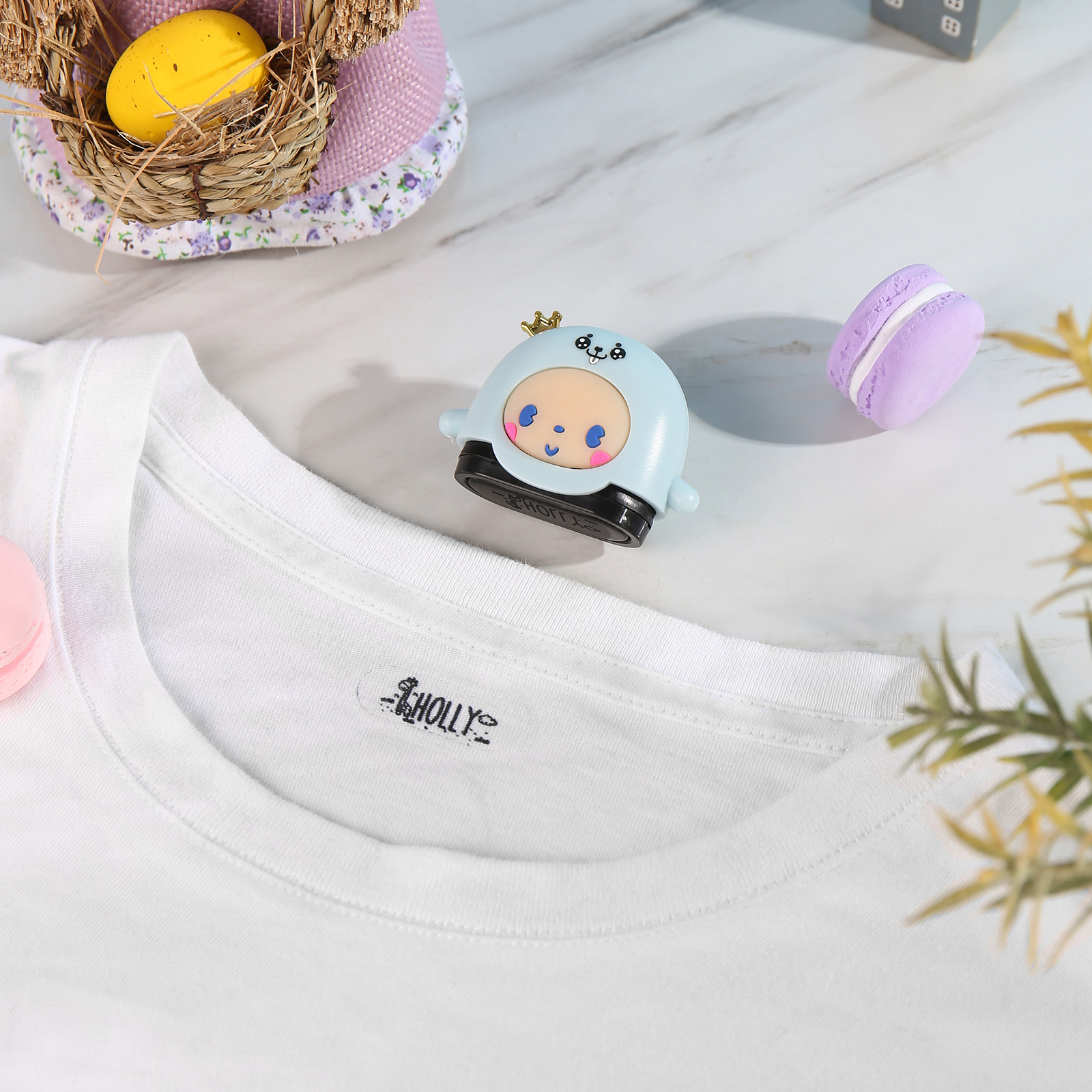 Personalised Name Stamp with Light Back-to-School Gift for Kids Black Ink-Jessemade AU