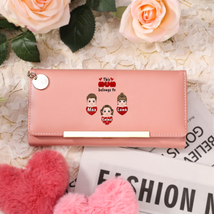 Custom Name Wallet for Mum or Grandma – Personalised Gift in Multiple Colours | Jessemade