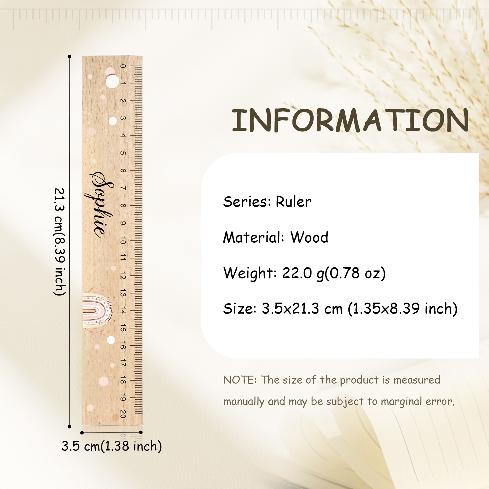 Personalised 2 Names Gift Set Custom Enamel Mug & Ruler & Bracelets Gift Set Back-to-School Gifts for Daughters