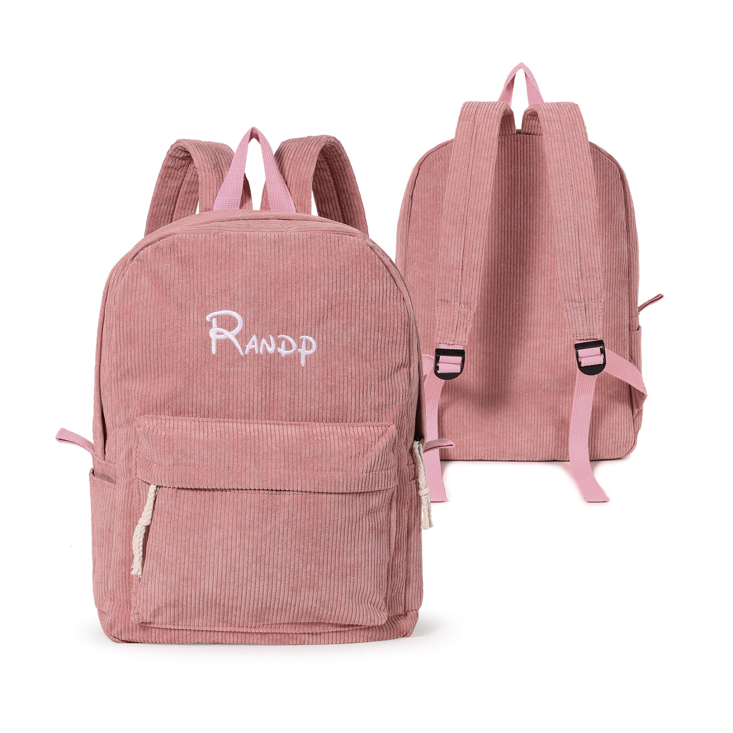 Personalised Four-Colour Corduroy Bag Name Custom Backpack for Kids Back to School Gifts | Jessemade