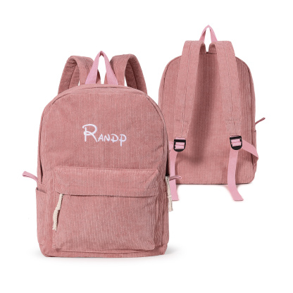 Personalised Four-Colour Corduroy Bag Name Custom Backpack for Kids Back to School Gifts | Jessemade