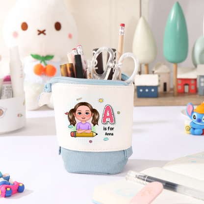 [Copy]Personalised  Name Pencil Case Rainbow Pen Bag Zipper Back to School Gifts for Student