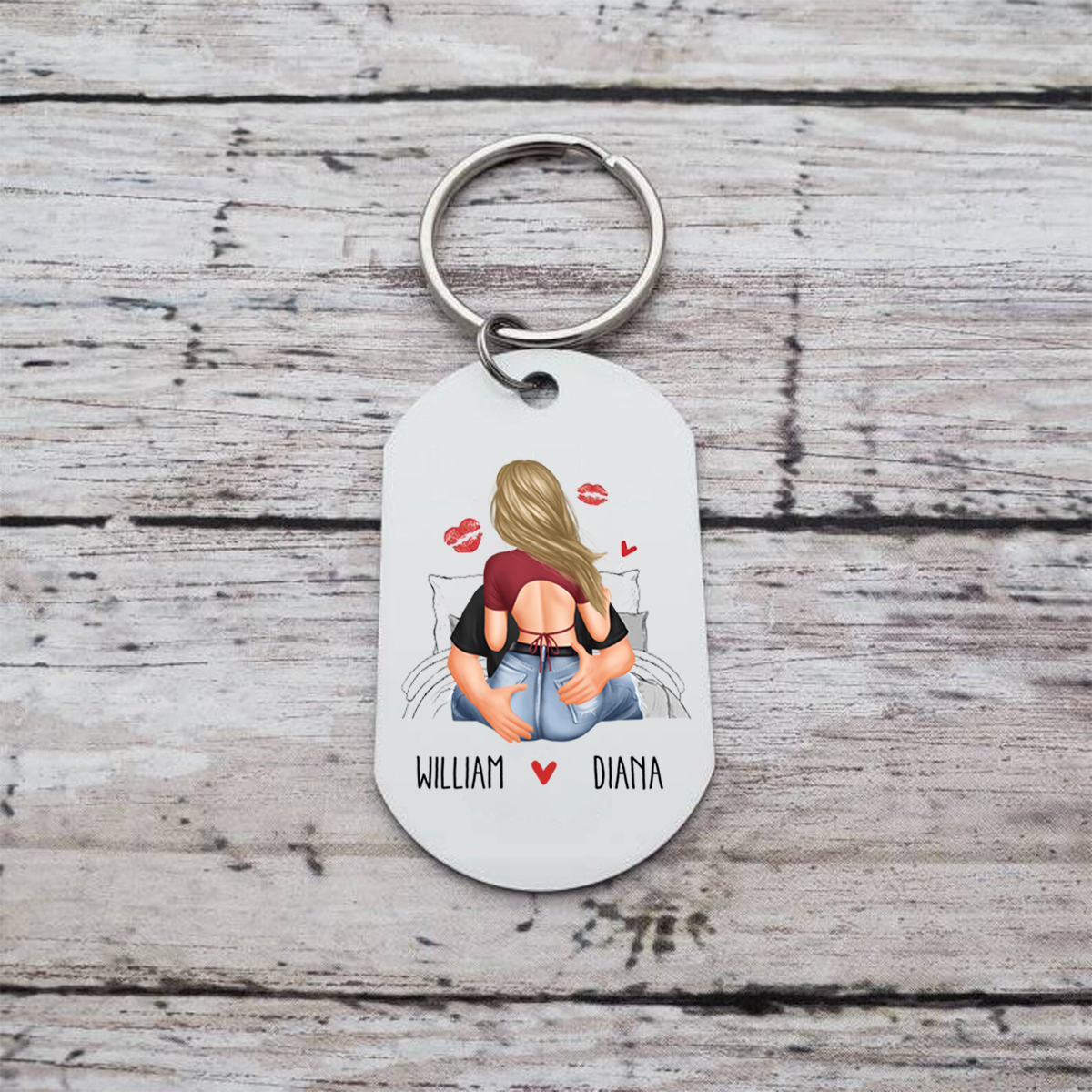 Personalised Keychain IT'S NOT THAT I'M HORNY ALL THE TIME IT'S JUST THAT YOU'RE ALWAYS SEXY Romantic Gift for Couples