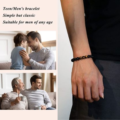 To Dad I Love You Cross Bracelet Beads Warp Bracelet-Jessemade AU