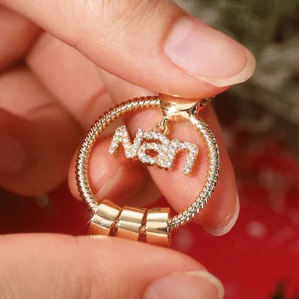 3 Names - Personalised Nan Necklace Custom Names 3 Birthstones Circle Pendant Necklace Christmas Gift for Grandma Nana-Jessemade AU