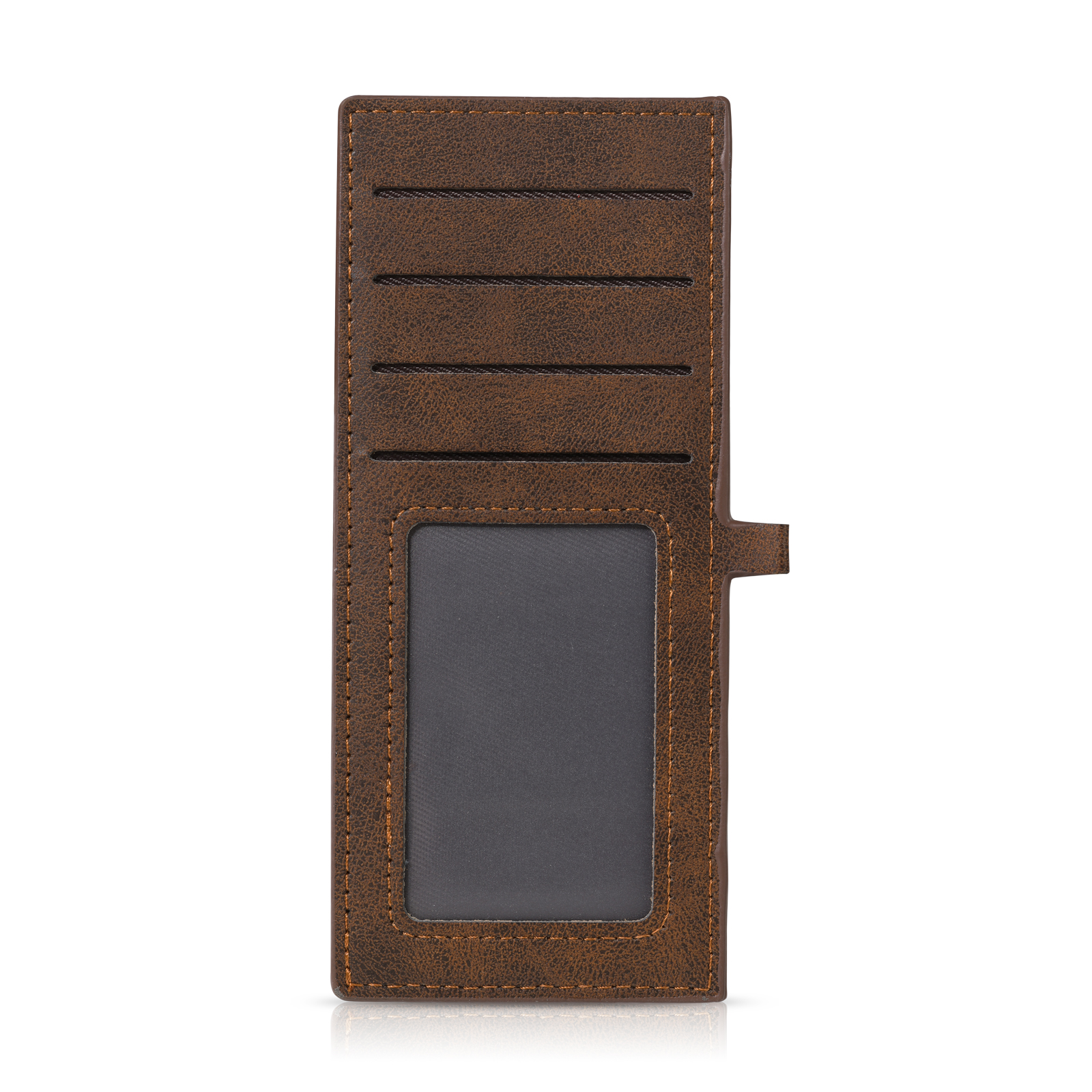 Personalised men's vintage-style wallet – engraved photo and name