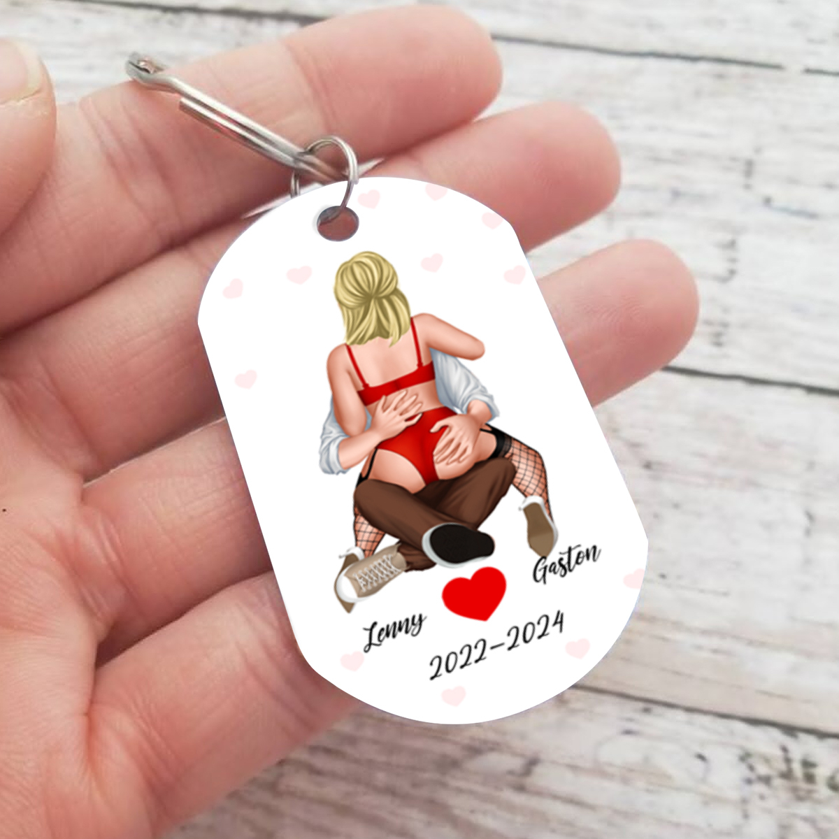 You Have My Heart And My Ass Personalised Keychain Valentine Gift For Couple