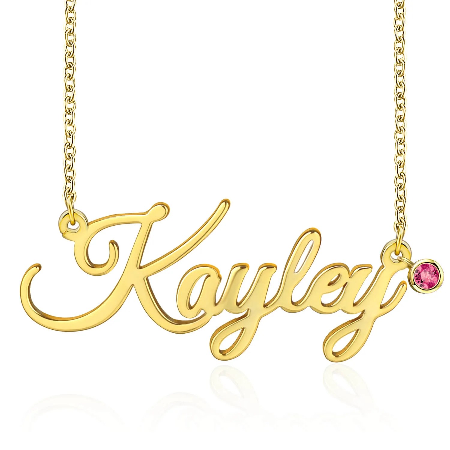 gold name necklace