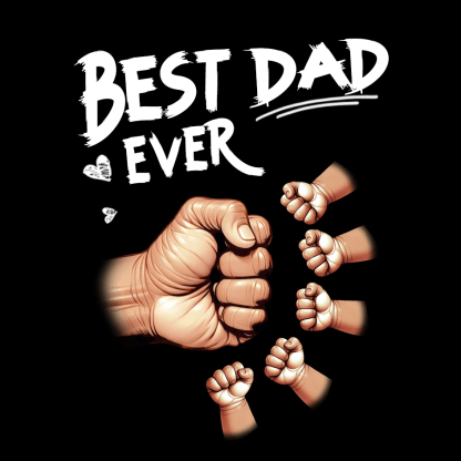 Personalised “Best Dad Ever” Fist Bump Card – Custom Family Card for Dad | Jessemade