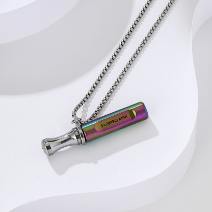 Anxiety Relief Stainless Steel Breathing Necklace