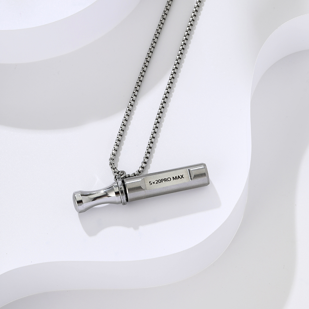 Anxiety Relief Stainless Steel Breathing Necklace