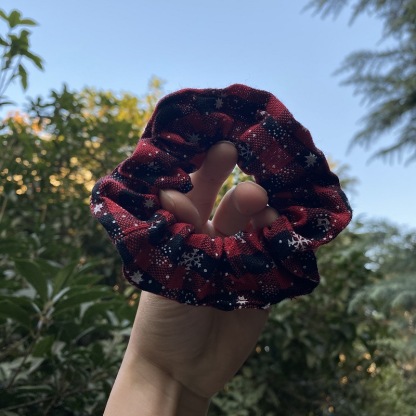 Christmas Scrunchie Set Festive Hair Ties for Holiday Cheer-Jessemade AU