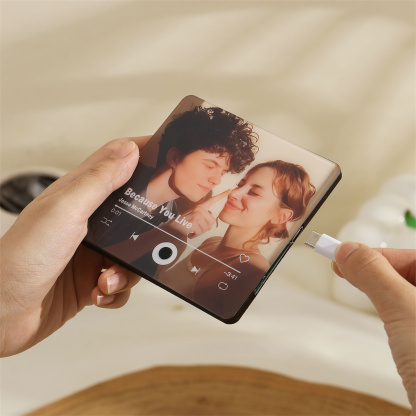 Personalised Gift Set The Perfect Valentines Gift for Him Custom 2 Photos and 2 Texts and 1 Song
