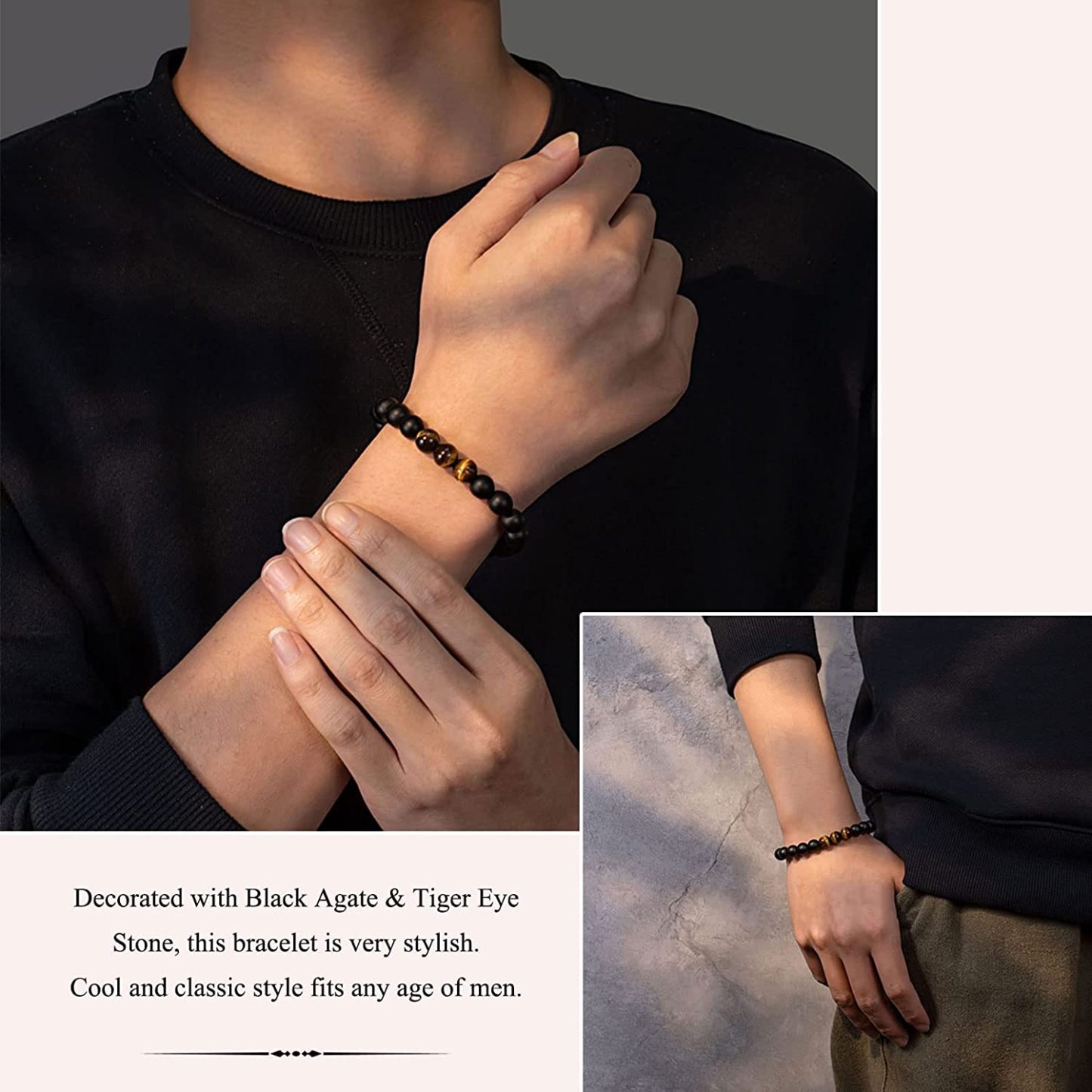 To Dad I Love You Cross Bracelet Beads Warp Bracelet-Jessemade AU