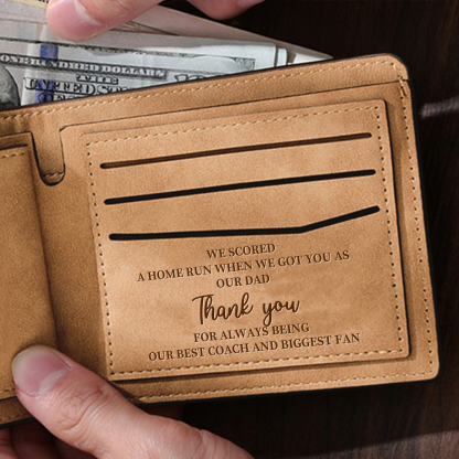 Personalised Best Dad Ever Baseball Wallet – Custom Gift from Kids  for Dad| Jessemade