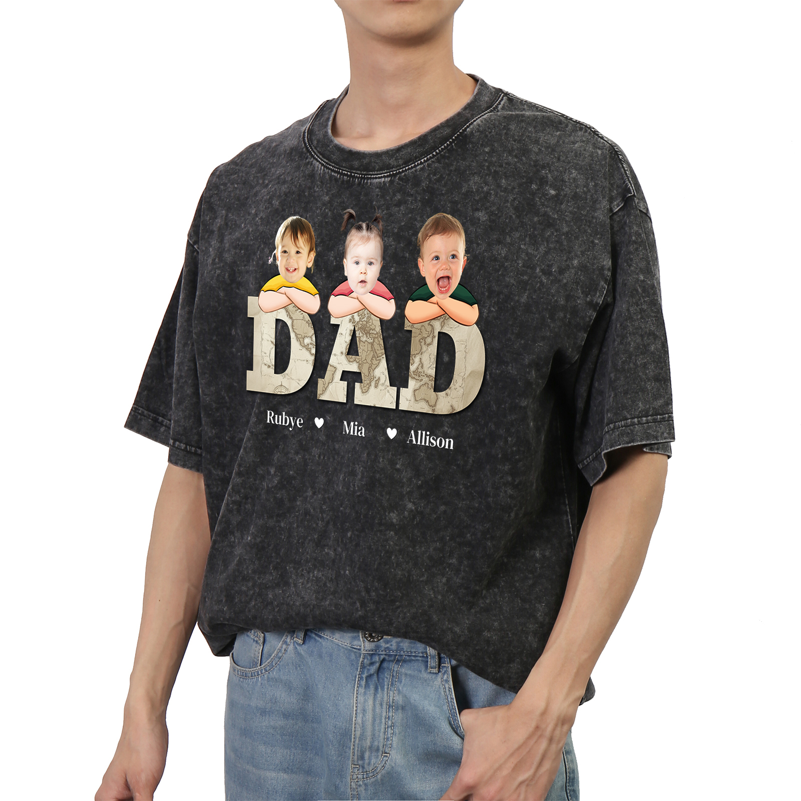 Personalised Dad T-Shirt - Custom Father's Day Gift | Jessemade