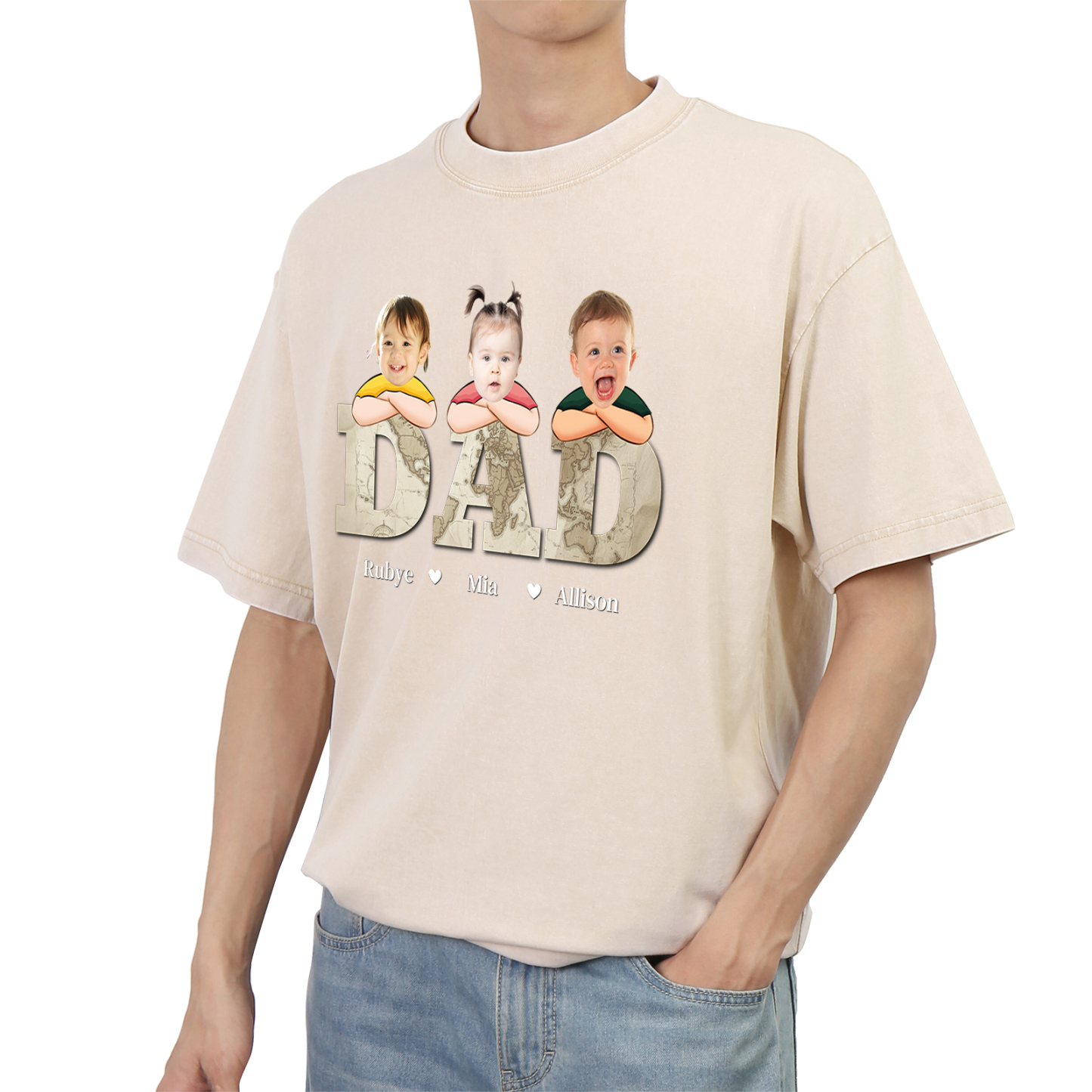 Personalised Dad T-Shirt - Custom Father's Day Gift | Jessemade